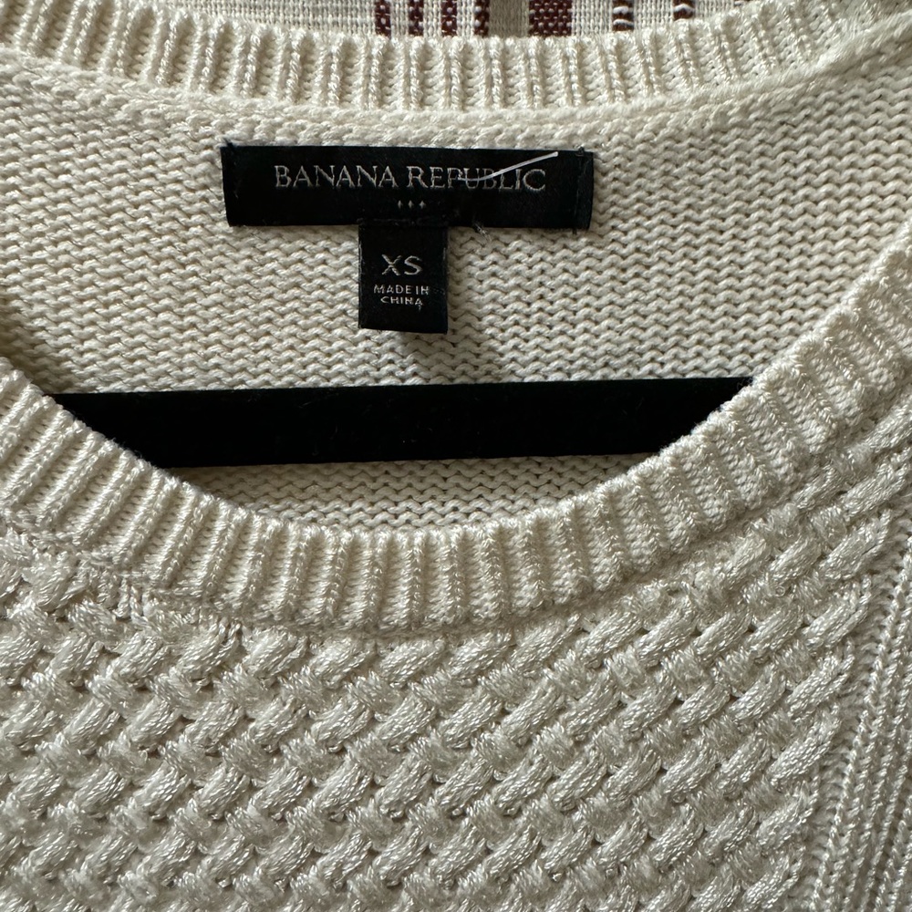 Banana republic white sweater